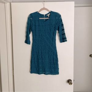 Laced Knee Length Dress